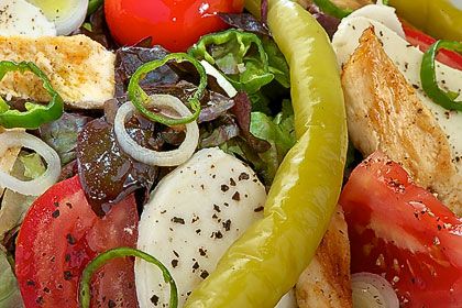 Ensalada con pollo y mozzarella | Salat mit Hühnerbrust & Mozzarella